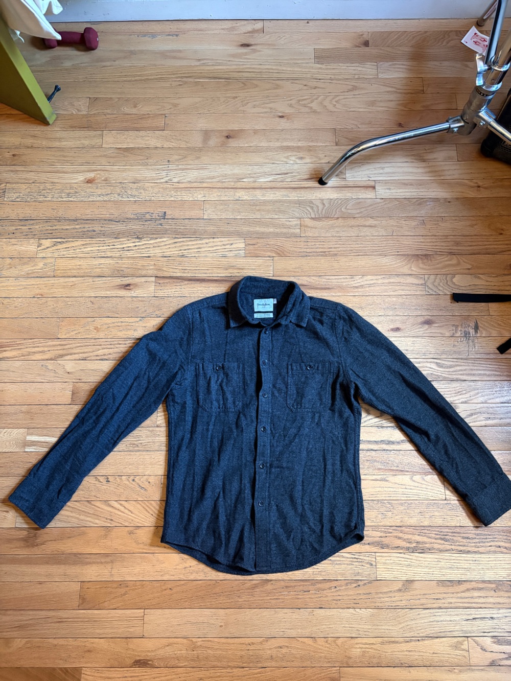 Goodfellow & Co Dark Gray Zip-Up Knit Sweater Jacket